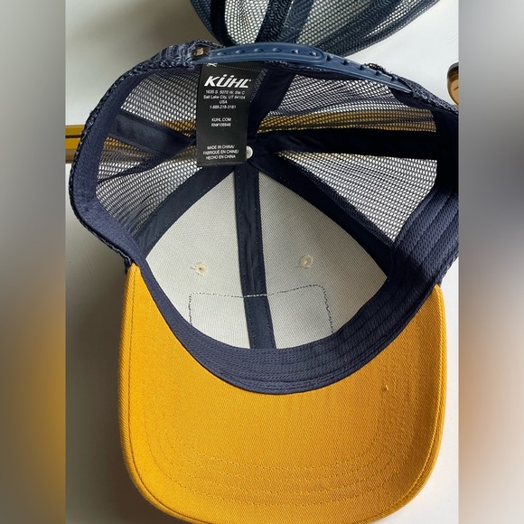 KÜHL Yellow and Navy RIDGE™ TRUCKER Hat - Picture 6 of 6